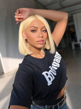 Brooklyn Hair #613 Blunt Cut 5x5 Swiss HD Lace Glueless Wig Bob 12" Platinum Blonde Bob Style 10-12" / Platinum Blonde / Swiss HD Lace